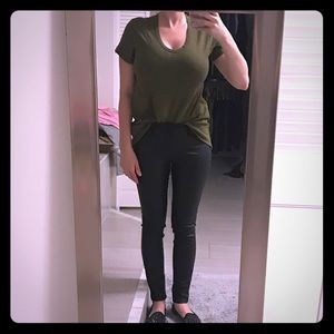 NEW Small Me Jane Olive green high low t shirt